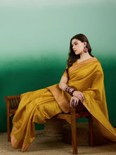 Womens Fashion Ethnic Gold Color Sarees-MLSHWSA1431GLD0ONE